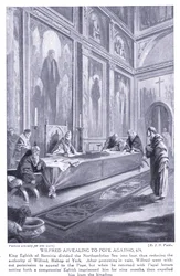 Wilfred vädjade till påven Agatho AD679, 1920-talet