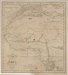 En karta över en del av Afrika - ritad av de senaste auktoriteterna för att illustrera berättelsen om kapten James Riley LOC 2009583840