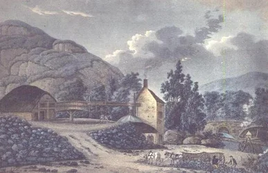 Coal Works - en vy nära Neath i Glamorganshire, södra Wales