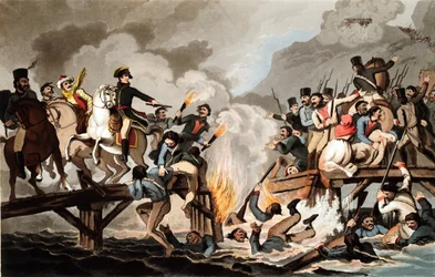 Napoleon I och franska armén korsade Berezina i november 1812