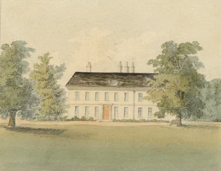 Pastor Drummonds prästgård, 1823 (akvarell på papper)