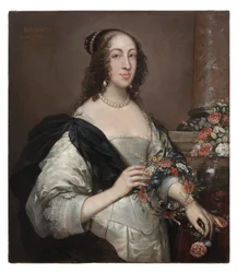 Elizabeth Wray, Baroness Norris, ca 1638, övermålad ca 1645