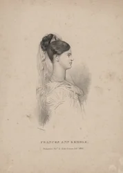 Frances Ann Kemble, litografi av Childs und Inman