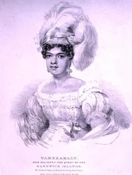 Tamehamaki: Drottning av Sandwichöarna (litho)