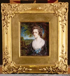 Porträtt av Margaret Hazlitt, syster till William Hazlitt