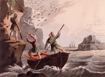 Bird Catching from Below från Foreign Field Sports, utgiven av Edward Orme