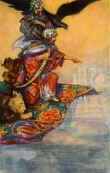 Solomon ser det mystiska palatset, 1928.
