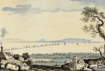 Utsikt över Dublinbukten och hamnen, Hill of Howth
