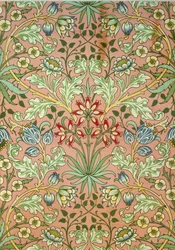 Hyacinth tapet, designad för Morris and Company