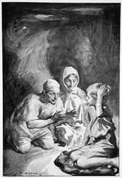 "Havelock satte sig upp förvånad", 1910.