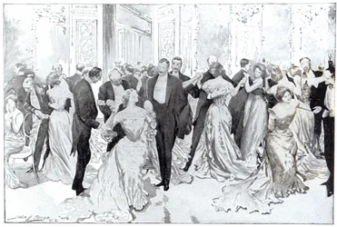 Cotillon, från "Daily Life Upstairs", 1902 (litografi)
