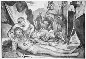 "Beowulfs död", 1910.
