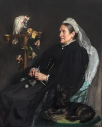 Old Lady and Her Pets, poserad av Mrs William Sommerville