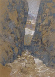 En bergsklyfta