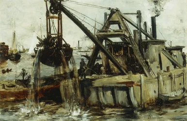 Muddring i East River,