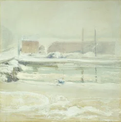 River Scene vid Cos Cob,