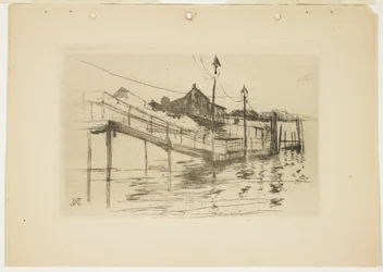 Det gamla tullhuset i Bridgeport (liten tallrik), 1888-1889