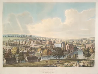 Matteawan. Manufacturing Village, nära Fishkill Landing, N. York