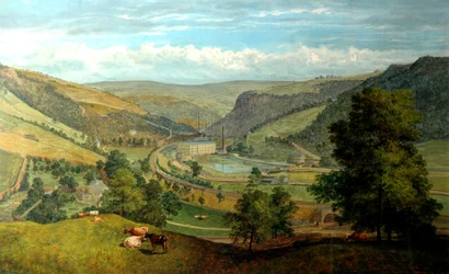 Todmorden Valley från Charlestown, 1860