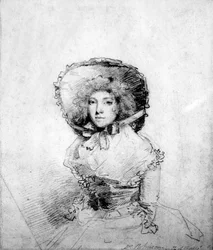 Mary "Perdita" Robinson (krita på papper)
