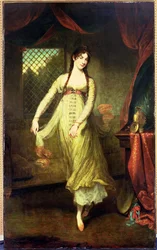 Porträtt av Mademoiselle Hilligsberg