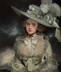 Porträtt av Mary Boteler från Eastry, Kent, 1786