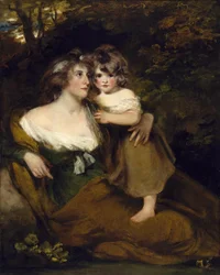 Grevinnan av Darnley och hennes dotter Lady Elizabeth Bligh