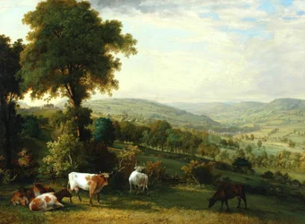 Utsikt över Shibden Valley