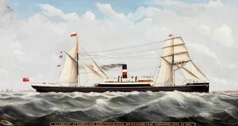S.S. Cogent" från Sunderland, 1884-85