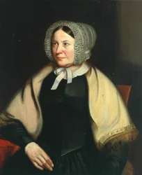 Mary Holmes, fru till John Holmes, livsmedelsaffär i Keighley