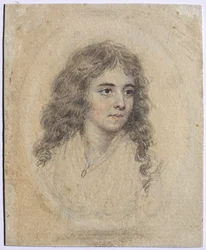 Porträtt av Anna Maria Woolf, född Smart, ca. 1785.