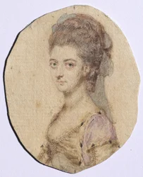 Porträtt av Charlotte Bertie, född Warren, 4:e grevinnan av Abingdon, 1778.