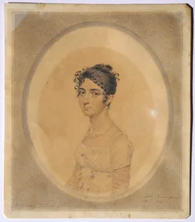 Porträtt av fröken Mary Tadman, 1809.