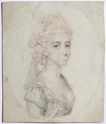 Porträtt av en kvinna, ca. 1776.