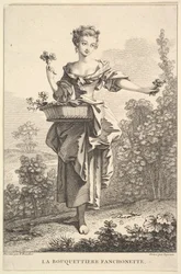 Flower Girl Fanchonette, 1741-63.