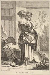Den unge hushållerskan, 1741-63.