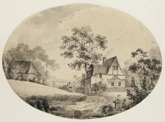 Ryttare besöker gård
