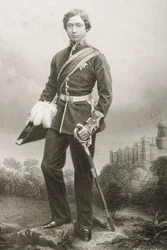 Albert Edward (1841-1910) iliyochongwa na D.J. Pound kutoka kwa picha, kutoka 