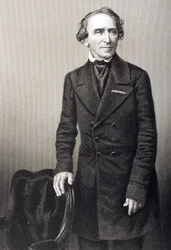 Giacomo Meyerbeer (1791-1864) graverad av D.J. Pund från ett fotografi, från 