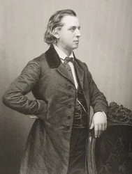 Henry Ward Beecher (1813-1887) graverad av D.J. Pund från ett fotografi, från 