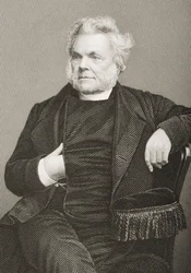 John Angell James (1785-1859) graverad av D.J. Pund från ett fotografi, från 