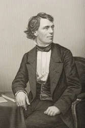 John Bartholomew Gough (1817-86) na vaneina e D.J. Pau mai se ata, mai le 