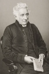 John Lonsdale (1788-1867) graverad av D.J. Pund från ett fotografi, från 