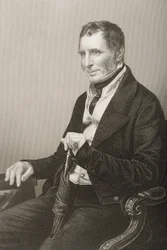 Joseph Warner Henley (1793-1884) graverad av D.J. Pund från ett fotografi, från 