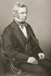 Peter John Locke King (1811-85) graverad av D.J. Pund från ett fotografi, från 