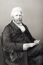 Robert Chambers (1802-71) graverad av D.J. Pund från ett fotografi, från 