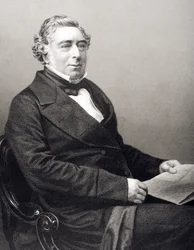 Robert Stephenson (1803-59) graverad av D.J. Pund från ett fotografi, från 