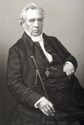 Samuel Dousland Waddy (1804-76) graverad av D.J. Pund från ett fotografi, från 