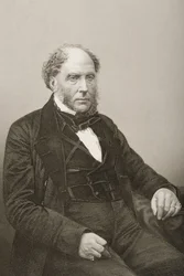 Sir Archibald Alison (1792-1867) graverad av D.J. Pund från ett fotografi, från 