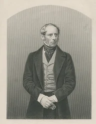 Sir John Somerset Pakington graverad av D.J. Pund från ett fotografi, från 